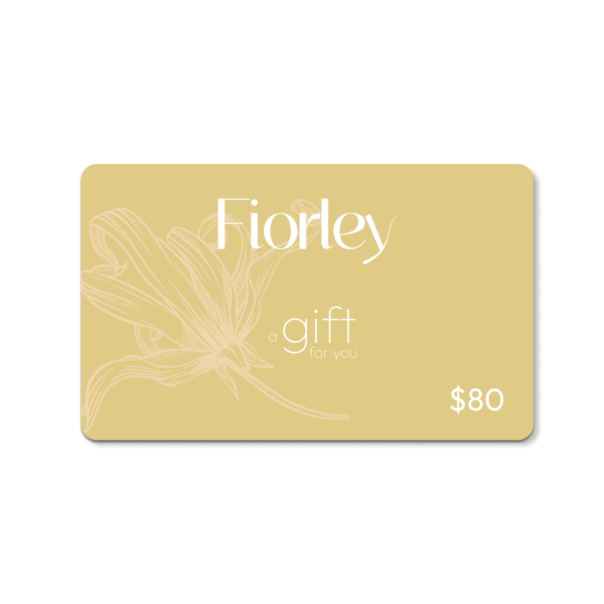 Fiorley gift card for natural shampoos, perfect present for Christmas, Mother’s Day, birthdays, or baby showers